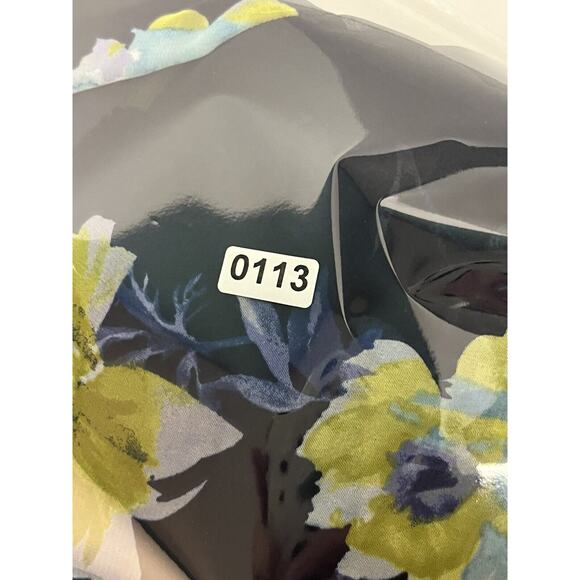 Susan Graver Women's Blue Floral Sheer Button Up Blouse 2 Bloom Core Feminine - Picture 8 of 9